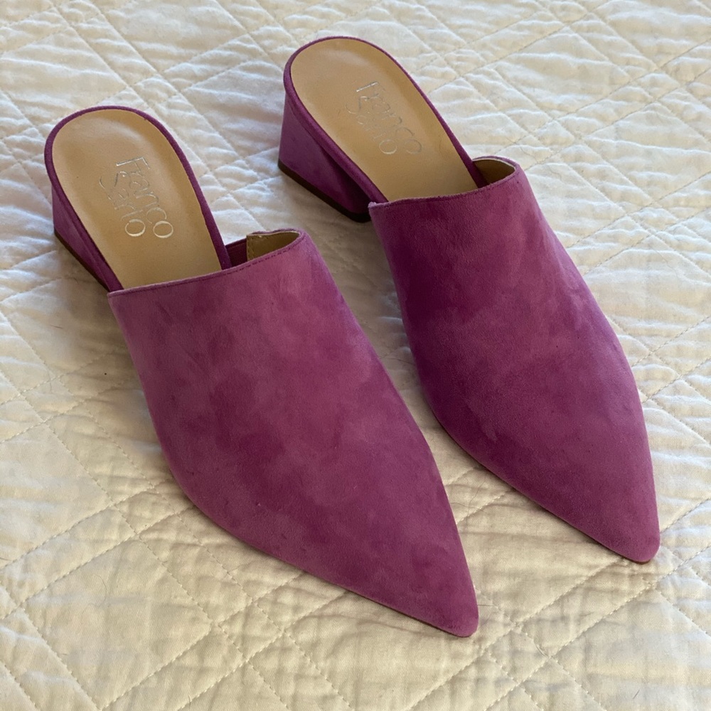NWT Franco Sarto - Rianan Suede Block Heel Mule